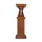 Brown Polystone Traditional Pedestal Table, 25" x 8" x 9"